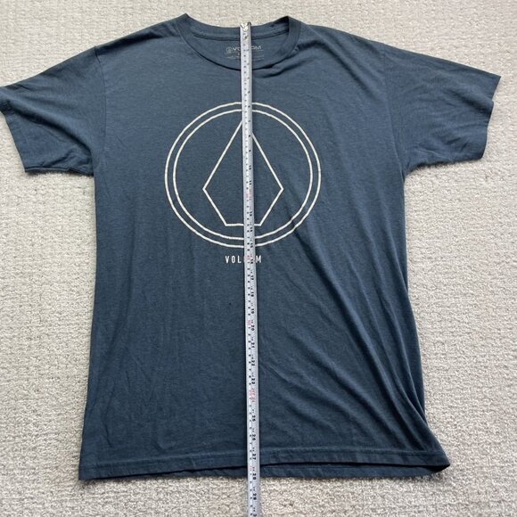 Y2K Volcom T-Shirt Youth Sz M (12) Blue Skate Graphic Tee Vintage Retro Read* - Picture 10 of 16